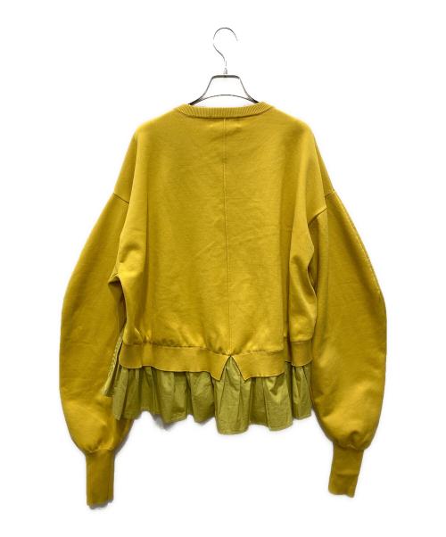 HeRIN.CYE（ヘリンドットサイ）HeRIN.CYE (ヘリンドットサイ) Frill knit cadigan/フリル ニット カーディガン イエロー サイズ:FREEの古着・服飾アイテム