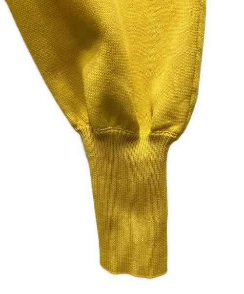 HeRIN.CYE（ヘリンドットサイ）HeRIN.CYE (ヘリンドットサイ) Frill knit cadigan/フリル ニット カーディガン イエロー サイズ:FREEの古着・服飾アイテム