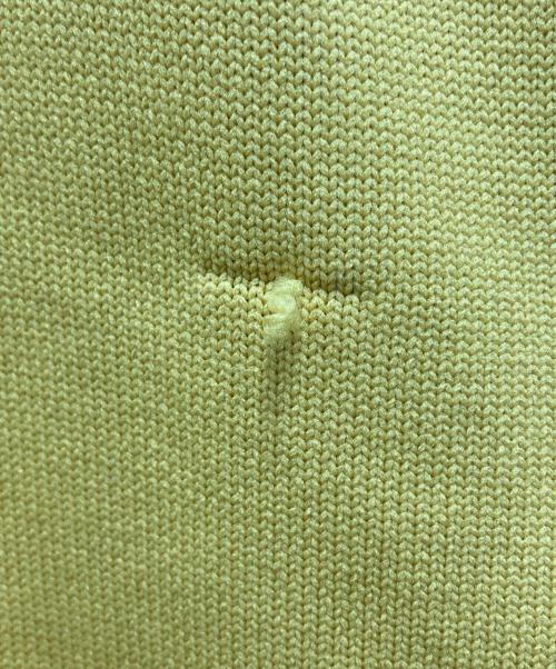 HeRIN.CYE（ヘリンドットサイ）HeRIN.CYE (ヘリンドットサイ) Frill knit cadigan/フリル ニット カーディガン イエロー サイズ:FREEの古着・服飾アイテム