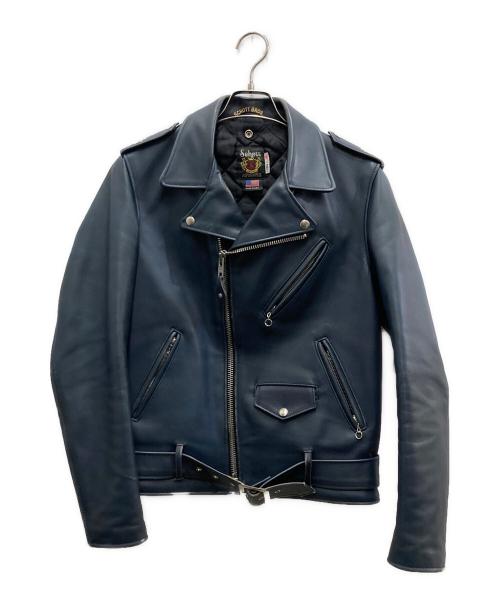 Schott（ショット）Schott (ショット) ワンスターダブルライダースジャケット ネイビー サイズ:38 LONGの古着・服飾アイテム