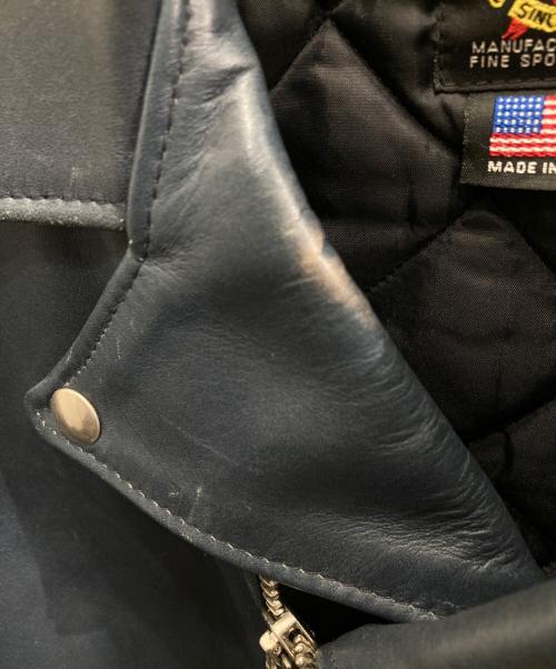 Schott（ショット）Schott (ショット) ワンスターダブルライダースジャケット ネイビー サイズ:38 LONGの古着・服飾アイテム