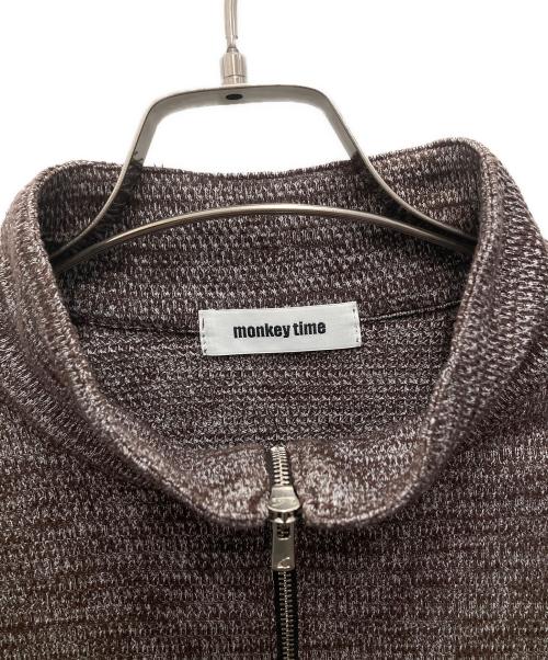 MONKEY TIME（モンキータイム）MONKEY TIME (モンキータイム) ハーフジップスウェット ブラウン サイズ:Sの古着・服飾アイテム