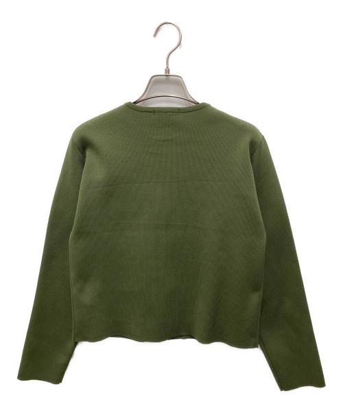 To b. by agnes b.（トゥービー バイ アニエスベー）To b. by agnes b. (トゥービー バイ アニエスベー) ニットジャケット オリーブ サイズ:TUの古着・服飾アイテム