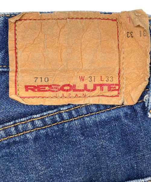 RESOLUTE（リゾルト）RESOLUTE (リゾルト) 710デニムパンツ ブルー サイズ:W31-L33の古着・服飾アイテム