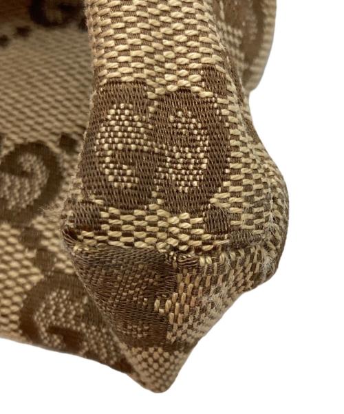 GUCCI（グッチ）GUCCI (グッチ) GGキャンバス ボディーバッグ ベージュ×ネイビーの古着・服飾アイテム