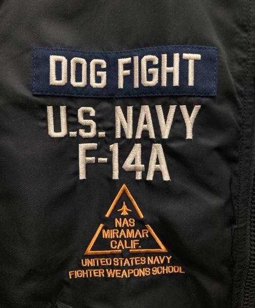 AVIREX（アヴィレックス）AVIREX (アヴィレックス) TOMCAT MA-1フライトジャケット ブラック サイズ:Lの古着・服飾アイテム