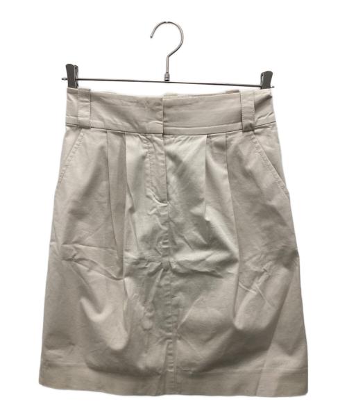 CELINE（セリーヌ）CELINE (セリーヌ) タックスカート ベージュ サイズ:34の古着・服飾アイテム