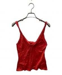 GUCCI（グッチ）の古着「ノースリーブカットソー」｜レッド