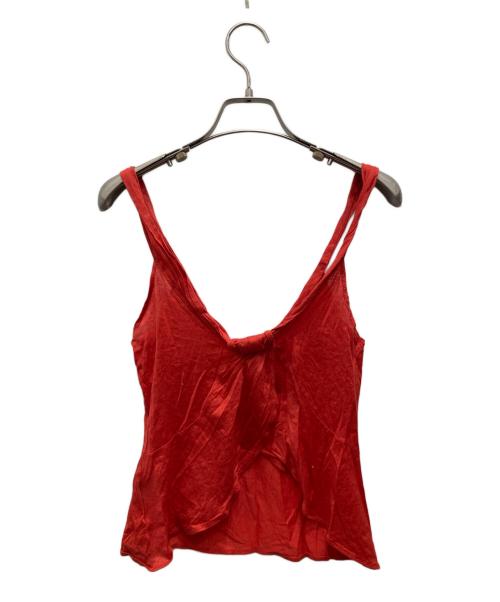 GUCCI（グッチ）GUCCI (グッチ) ノースリーブカットソー レッド サイズ:Mの古着・服飾アイテム