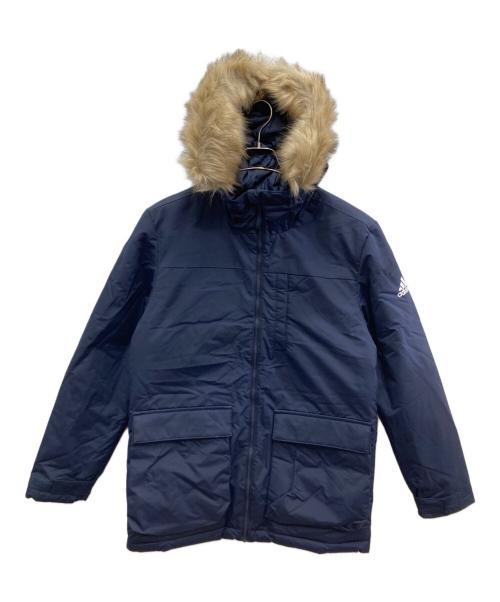adidas（アディダス）adidas (アディダス) ユーティリタスフードジャケット ネイビー 未使用品の古着・服飾アイテム