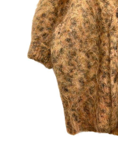 MACPHEE（マカフィー）MACPHEE (マカフィー) レオパード ハーフスリーブカーディガン ブラウン サイズ:Sの古着・服飾アイテム