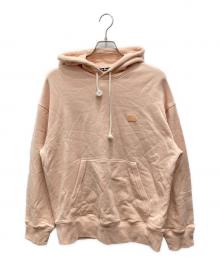 Acne studios（アクネ ストゥディオス）の古着「フェイスロゴパッチパーカー」｜ピンク
