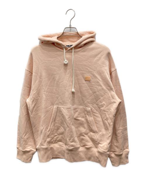 Acne studios（アクネ ストゥディオス）Acne studios (アクネ ストゥディオス) フェイスロゴパッチパーカー ピンク サイズ:XSの古着・服飾アイテム