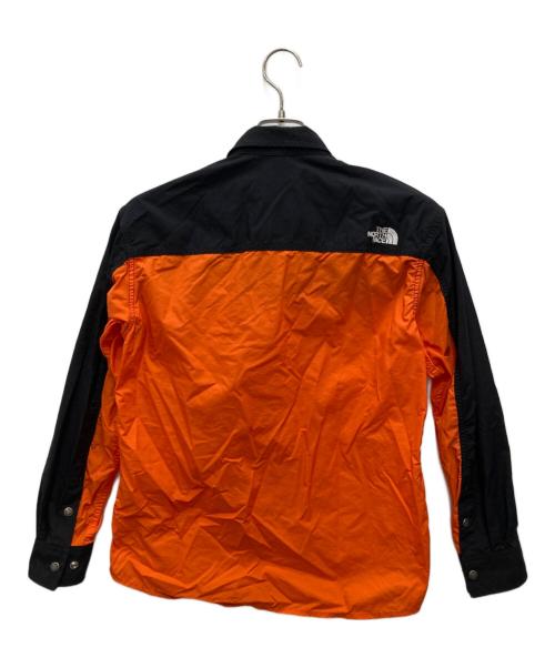 THE NORTH FACE（ザ ノース フェイス）THE NORTH FACE (ザ ノース フェイス) ロングスリーブヌプシシャツ オレンジ×ブラック サイズ:XSの古着・服飾アイテム