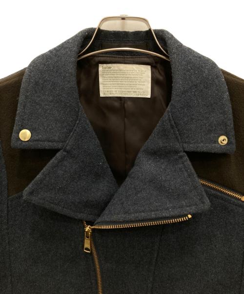 KOLOR（カラー）KOLOR (カラー) ダブルライダースジャケット ネイビー サイズ:2の古着・服飾アイテム