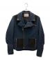 KOLOR（カラー）の古着「ダブルライダースジャケット」｜ネイビー