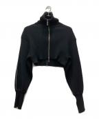 UNITED TOKYOユナイテッドトーキョー）の古着「オーバーカラージップニット」｜ブラック