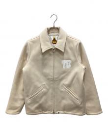 A BATHING APE×TERIYAKI SOURCE（ア ベイシング エイプ×テリヤキソース）の古着「ワッペンジャケット」｜アイボリー