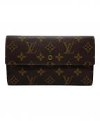 LOUIS VUITTONルイ ヴィトン）の古着「3つ折り財布」｜ブラウン
