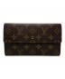 LOUIS VUITTON（ルイ ヴィトン）の古着「3つ折り財布」｜ブラウン