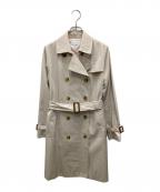 MICHEL KLEINミッシェルクラン）の古着「ベーシックトレンチコート」｜アイボリー