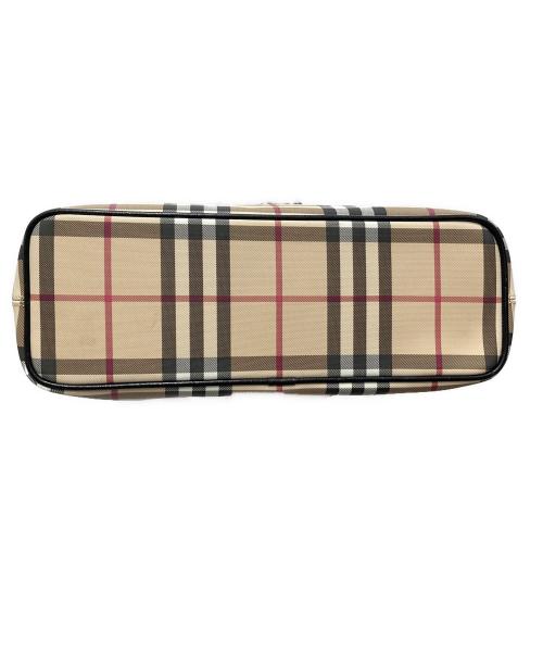 BURBERRY LONDON（バーバリーロンドン）BURBERRY LONDON (バーバリーロンドン) ノヴァチェックハンドバッグ ベージュの古着・服飾アイテム