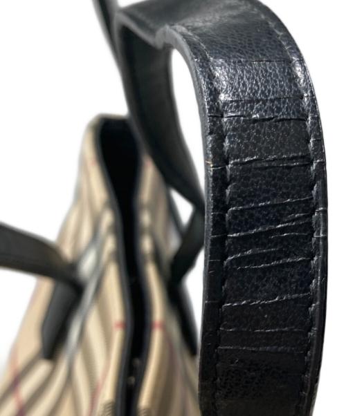 BURBERRY LONDON（バーバリーロンドン）BURBERRY LONDON (バーバリーロンドン) ノヴァチェックハンドバッグ ベージュの古着・服飾アイテム