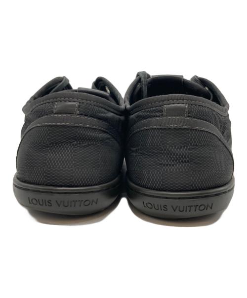 LOUIS VUITTON（ルイ ヴィトン）LOUIS VUITTON (ルイ ヴィトン) ダミエローカットスニーカー ブラック サイズ:7の古着・服飾アイテム