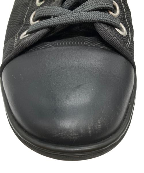 LOUIS VUITTON（ルイ ヴィトン）LOUIS VUITTON (ルイ ヴィトン) ダミエローカットスニーカー ブラック サイズ:7の古着・服飾アイテム