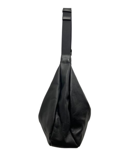 russet（ラシット）russet (ラシット) ソフトレザーラウンドビッグショルダーバッグ ブラックの古着・服飾アイテム