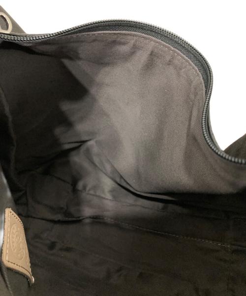 russet（ラシット）russet (ラシット) ソフトレザーラウンドビッグショルダーバッグ ブラックの古着・服飾アイテム