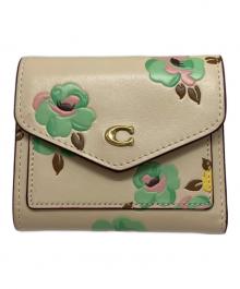 COACH（コーチ）の古着「3つ折り財布」｜ベージュ