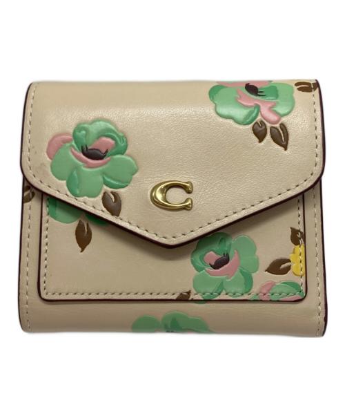 COACH（コーチ）COACH (コーチ) 3つ折り財布 ベージュの古着・服飾アイテム