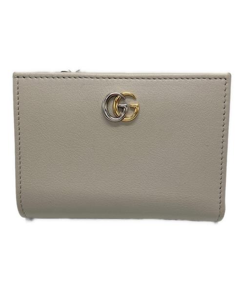 GUCCI（グッチ）GUCCI (グッチ) ダブルG スモールウォレット ベージュの古着・服飾アイテム