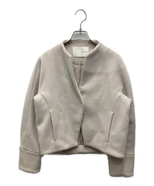 qualite（カリテ）qualite (カリテ) ショートビーバージャケット アイボリー サイズ:36の古着・服飾アイテム