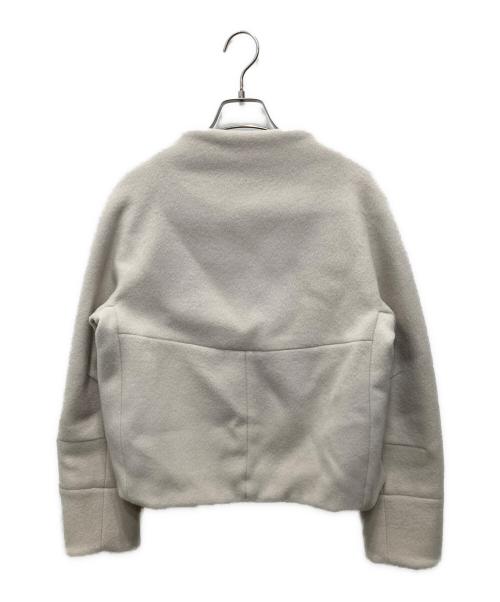 qualite（カリテ）qualite (カリテ) ショートビーバージャケット アイボリー サイズ:36の古着・服飾アイテム