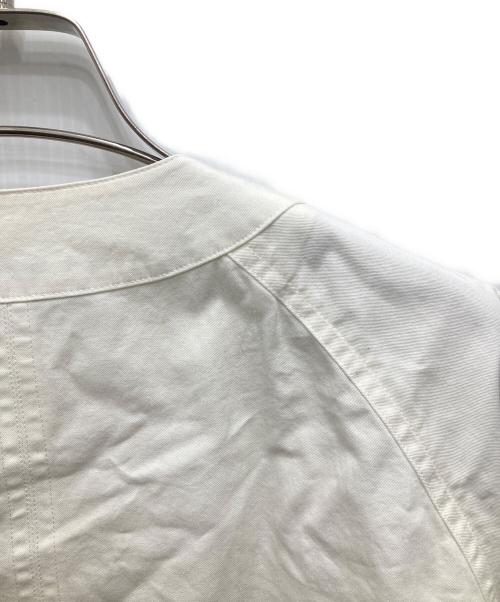 Christian Dior（クリスチャン ディオール）Christian Dior (クリスチャン ディオール) コットンノーカラージャケット ホワイト サイズ:Sの古着・服飾アイテム