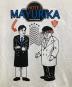 中古・古着 UNIVERSAL OVERALL (ユニバーサルオーバーオール) コラボプリントTシャツ ホワイト サイズ:S 未使用品：3000円
