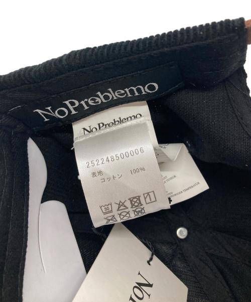 NoProblemo（ノープロブレモ）NoProblemo (ノープロブレモ) コーデュロイベースボールキャップ ブラック サイズ:O/S 未使用品の古着・服飾アイテム