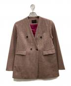 TOMORROW LAND collectionトゥモローランドコレクション）の古着「チェリーウィンドウ ダブルブレストジャケット」｜ベージュ