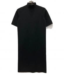 BALLSEY（ボールジィ）の古着「ウールバックパールボタンワンピース」｜ブラック