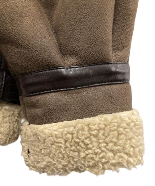 ALPHA（アルファ）ALPHA (アルファ) B-3フェイクムートンジャケット ブラウン サイズ:Sの古着・服飾アイテム