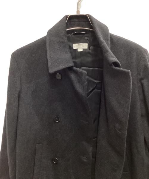 BARNEYS NEWYORK（バーニーズ・ニューヨーク）BARNEYS NEWYORK (バーニーズ・ニューヨーク) カシミヤコート チャコールグレー サイズ:40の古着・服飾アイテム