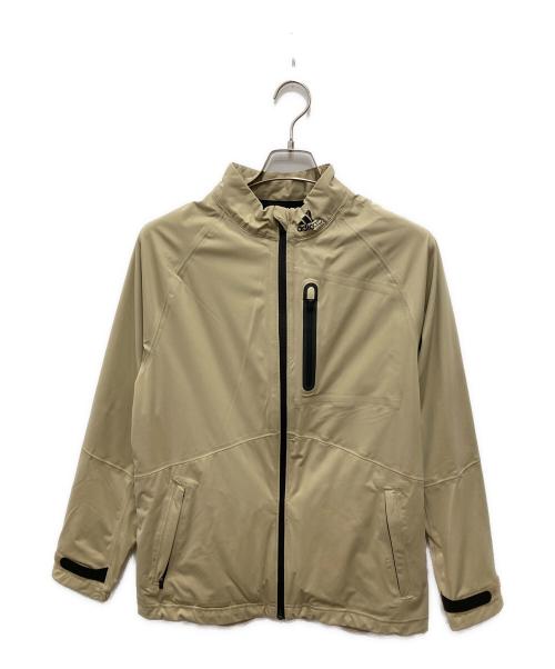 adidas（アディダス）adidas (アディダス) RAIN.RDY 長袖フルジップジャケット ベージュ サイズ:XLの古着・服飾アイテム