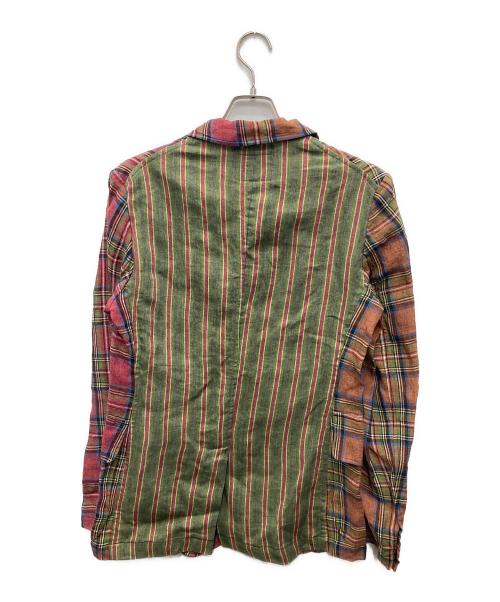 NIGEL CABOURN（ナイジェルケーボン）NIGEL CABOURN (ナイジェルケーボン) リネンチェックジャケット グリーン サイズ:46の古着・服飾アイテム