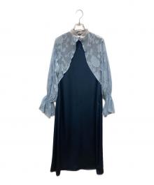 sahara（サハラ）の古着「ドッキングワンピース」｜ネイビー