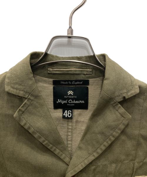 NIGEL CABOURN（ナイジェルケーボン）NIGEL CABOURN (ナイジェルケーボン) リネン混カバーオール カーキ サイズ:46の古着・服飾アイテム