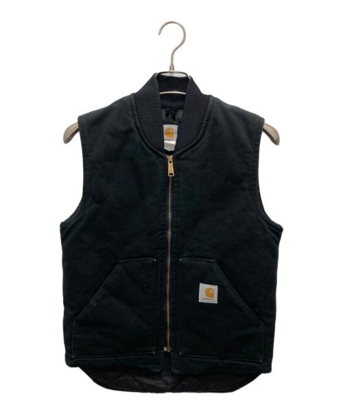 CarHartt（カーハート）CarHartt (カーハート) ダックベスト ブラック サイズ:表記無し(実寸ご確認ください）の古着・服飾アイテム