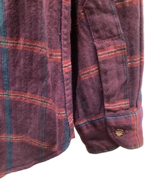 PENDLETON（ペンドルトン）PENDLETON (ペンドルトン) 70's ウールチェックBDシャツ ボルドー サイズ:XLの古着・服飾アイテム