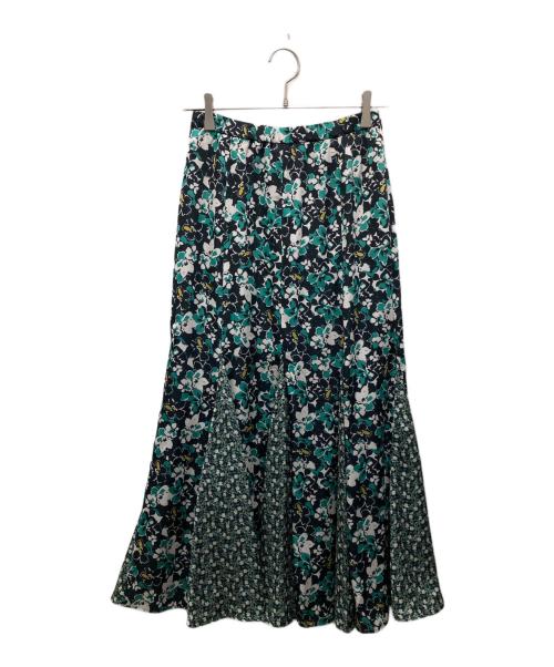 IENA（イエナ）IENA (イエナ) Deveaux Flower Mixスカート グリーン サイズ:36の古着・服飾アイテム